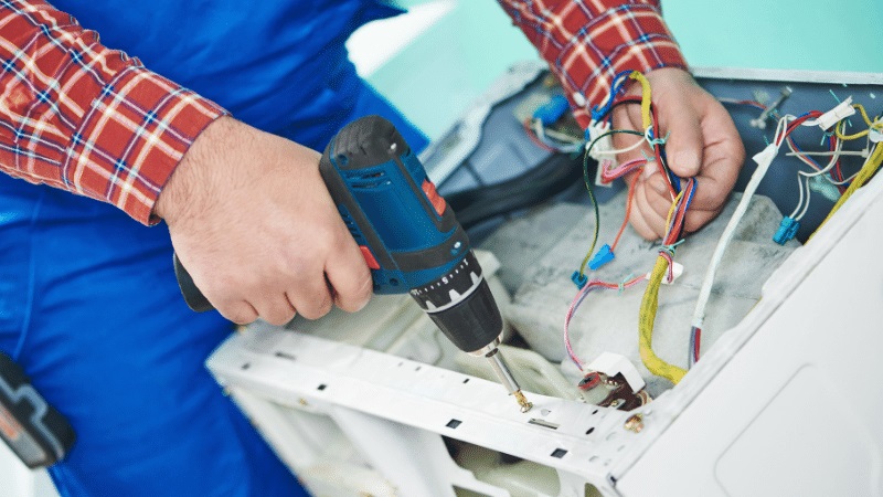 Altındağ Viessmann Viessmann çamaşır makinesi kart tamiri – Su almama arızası orijinal parça ile giderildi. - Teknik servis örneği
